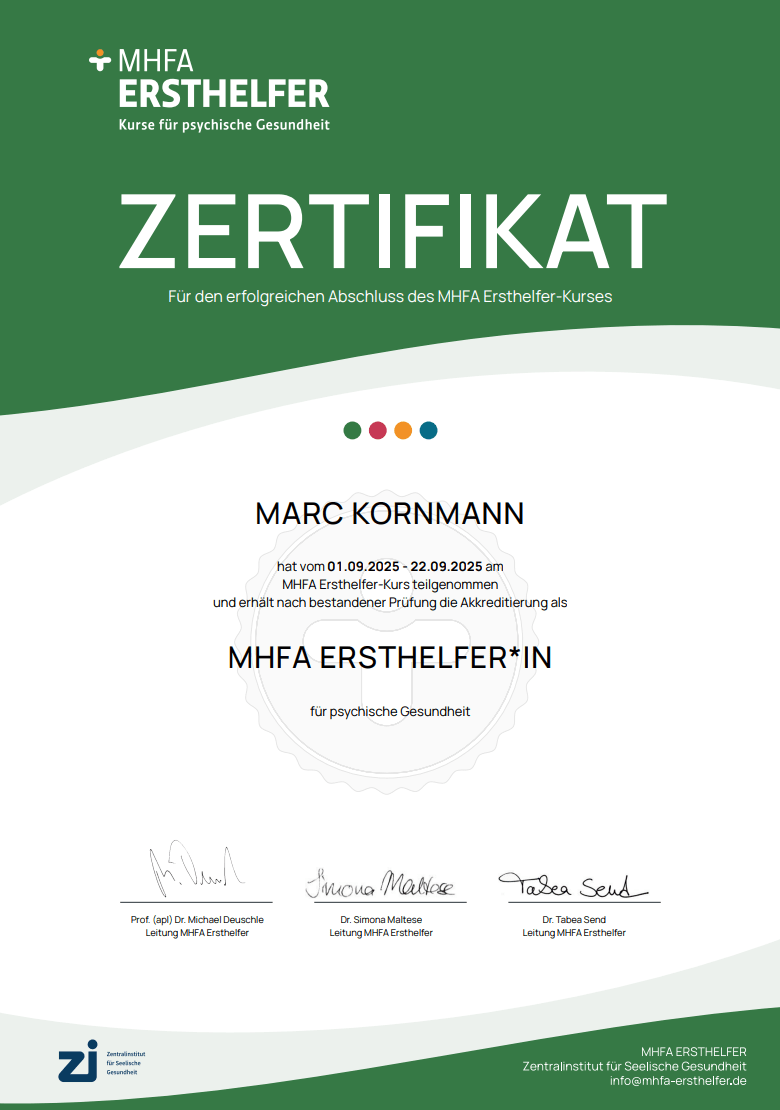Marc Kornmann | MHFA Ersthelfer